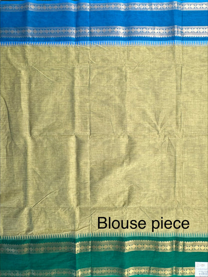 Green Narayanpet Cotton Saree