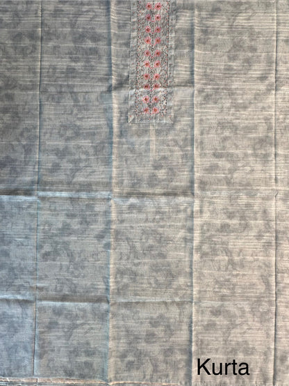 Cotton Unstitched 3-Piece Suit