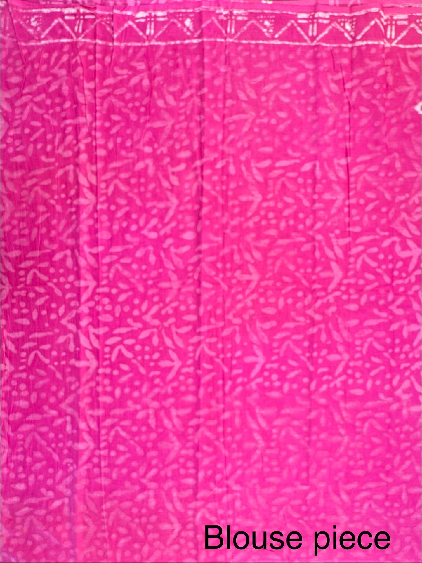 Rani Block Print Pure Cotton Saree