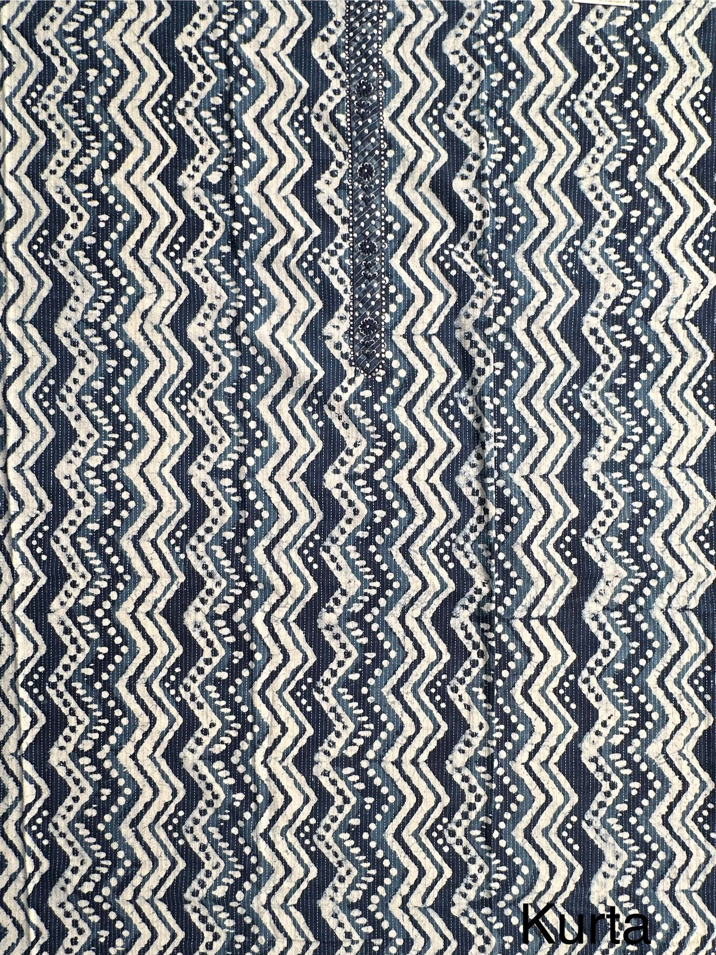 Indigo Pure Cotton Suit