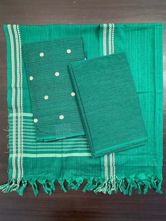 Bottle Green South Cotton Suit