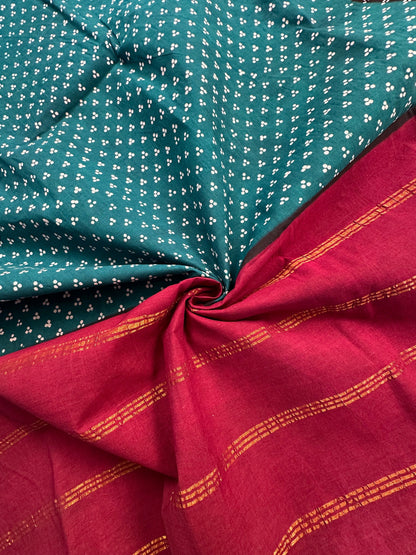Rama Green Soongadi Cotton Saree