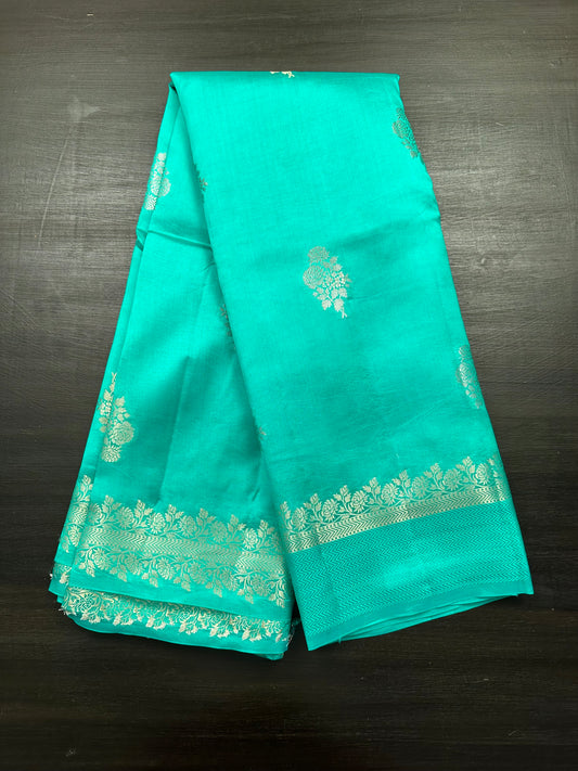 Sea Green Vishakha Pure Silk Saree