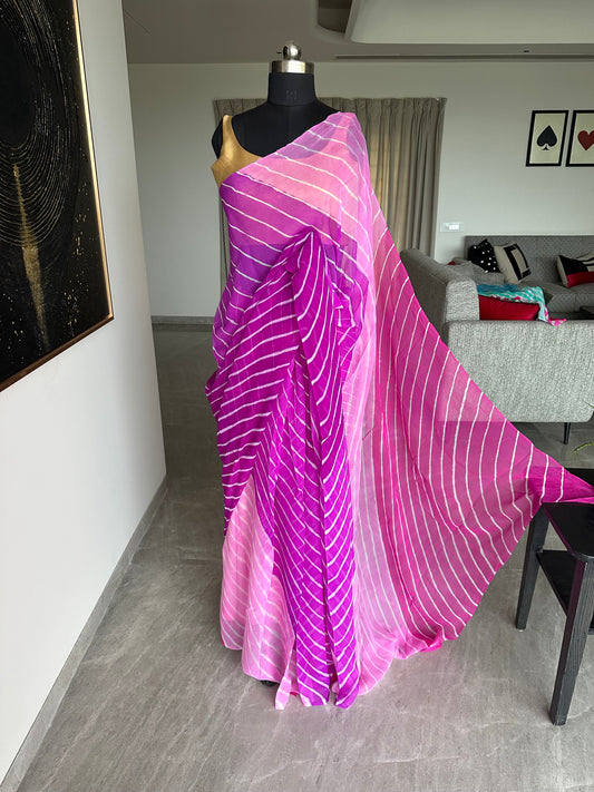 Leheriya Georgette Saree