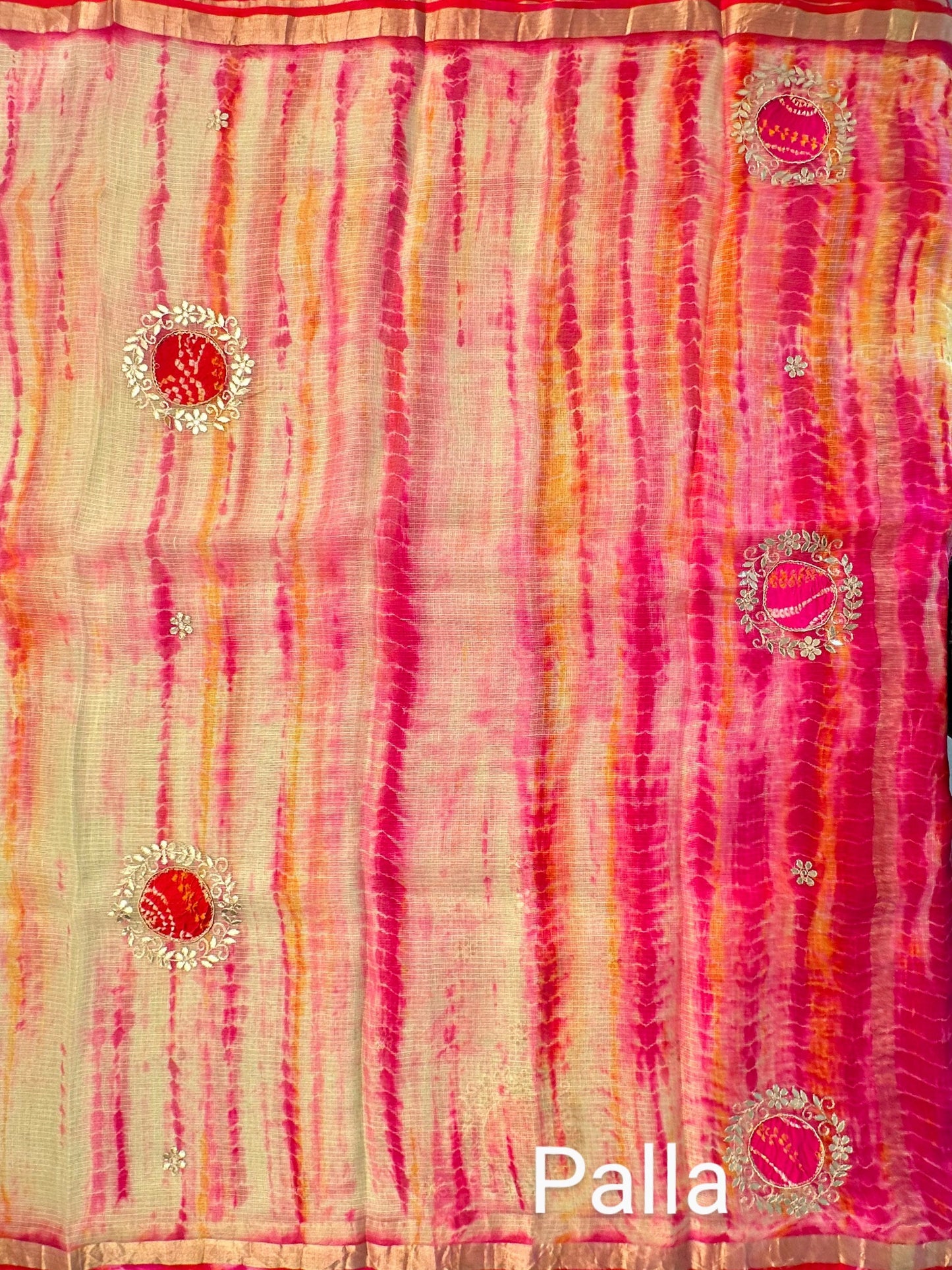 Shibori Bandhej Kota Silk Saree