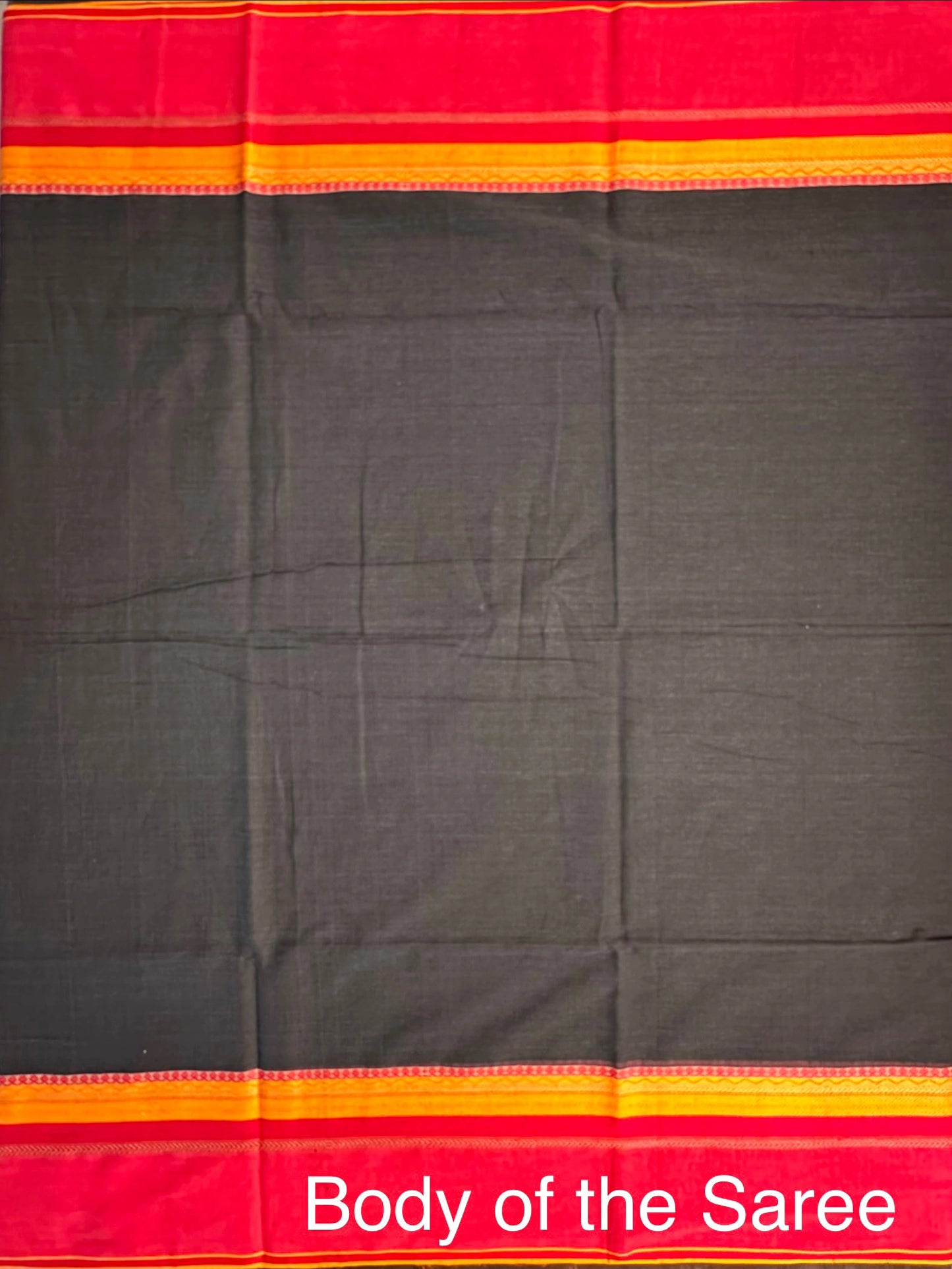Black Piyali Bengal Cotton Saree