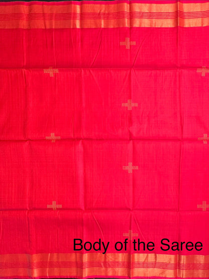 Red-Multi Colour Assam Resham Weave Pure Silk Saree