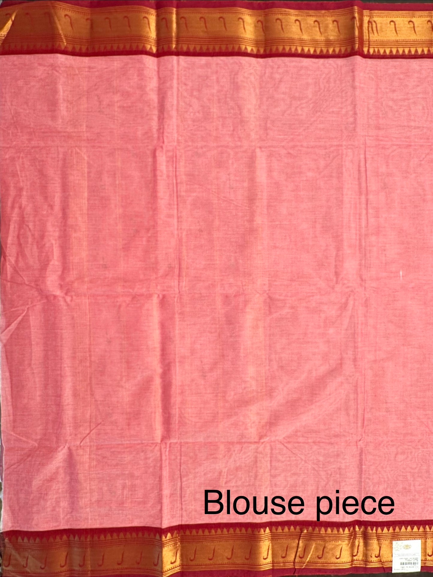 Pink Narayanpet Cotton Saree