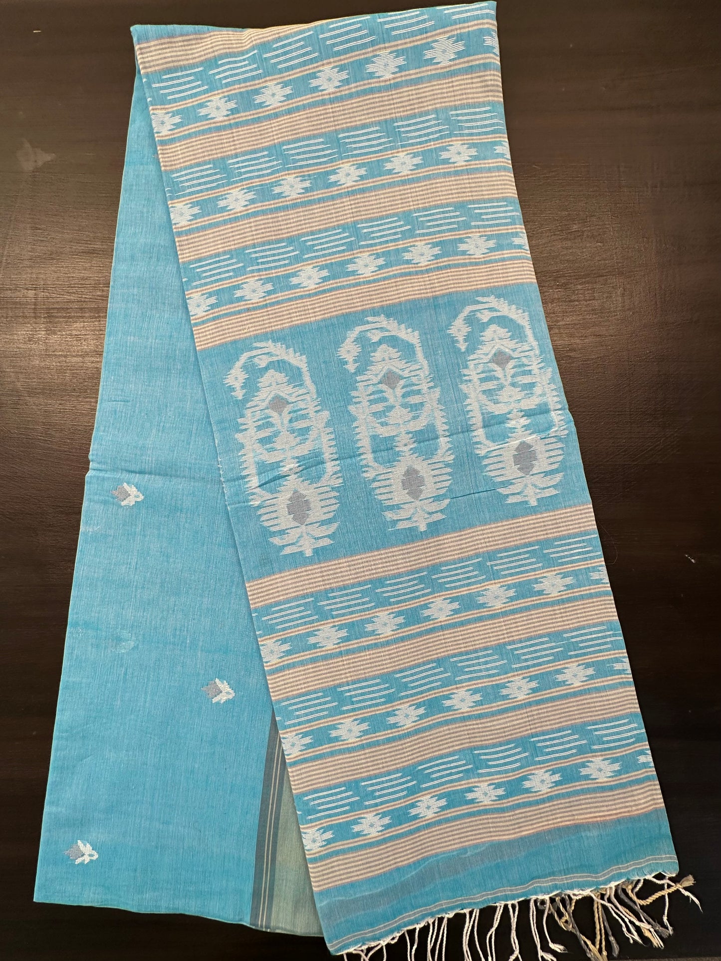 Firozi Bengal Pure Cotton Saree