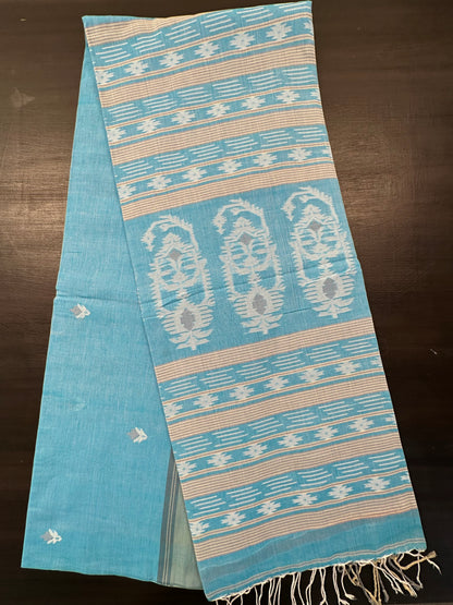 Firozi Bengal Pure Cotton Saree