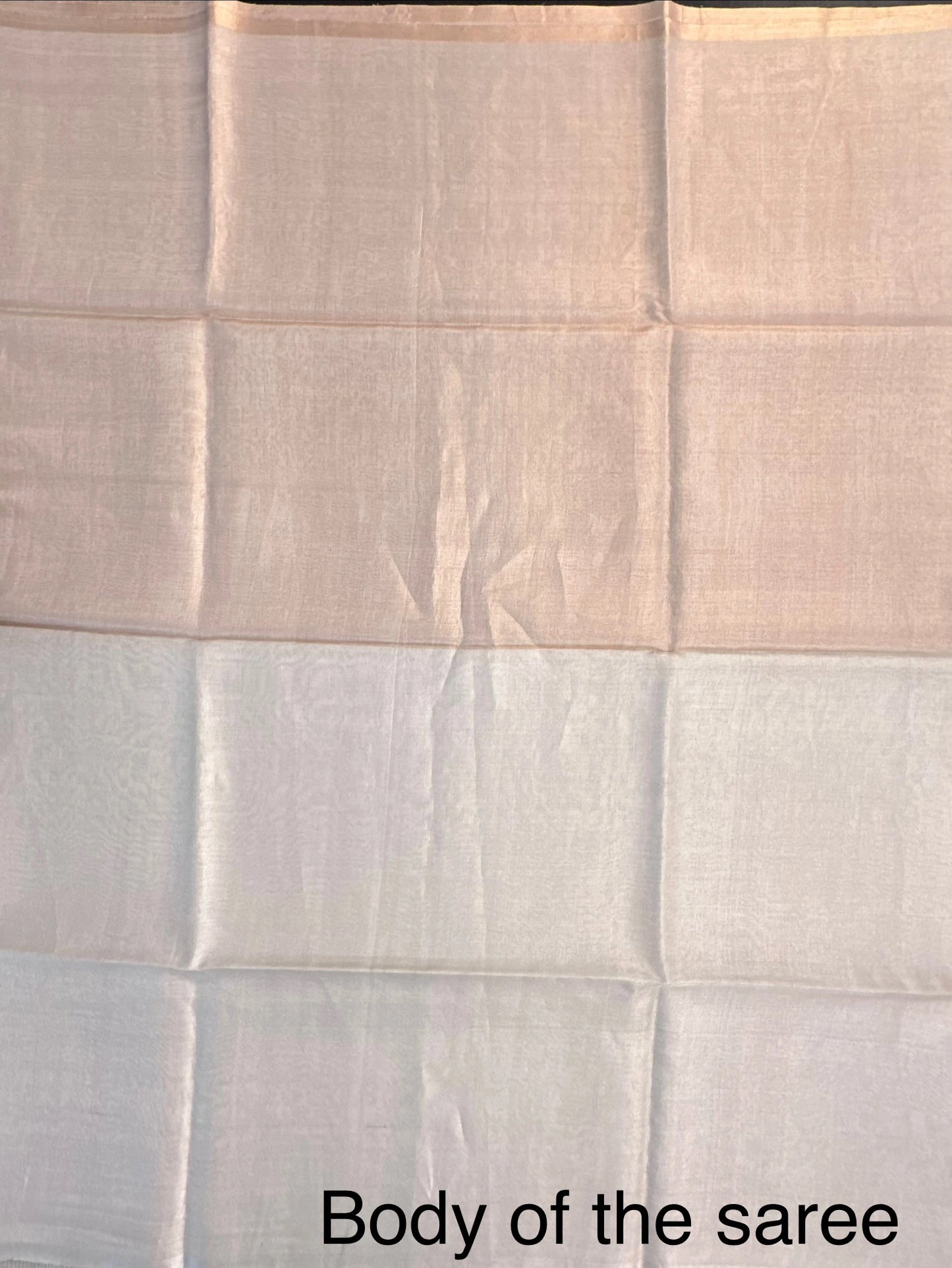 Off-White Tissue Silk Saree