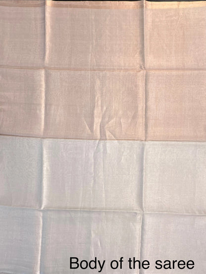 Off-White Tissue Silk Saree