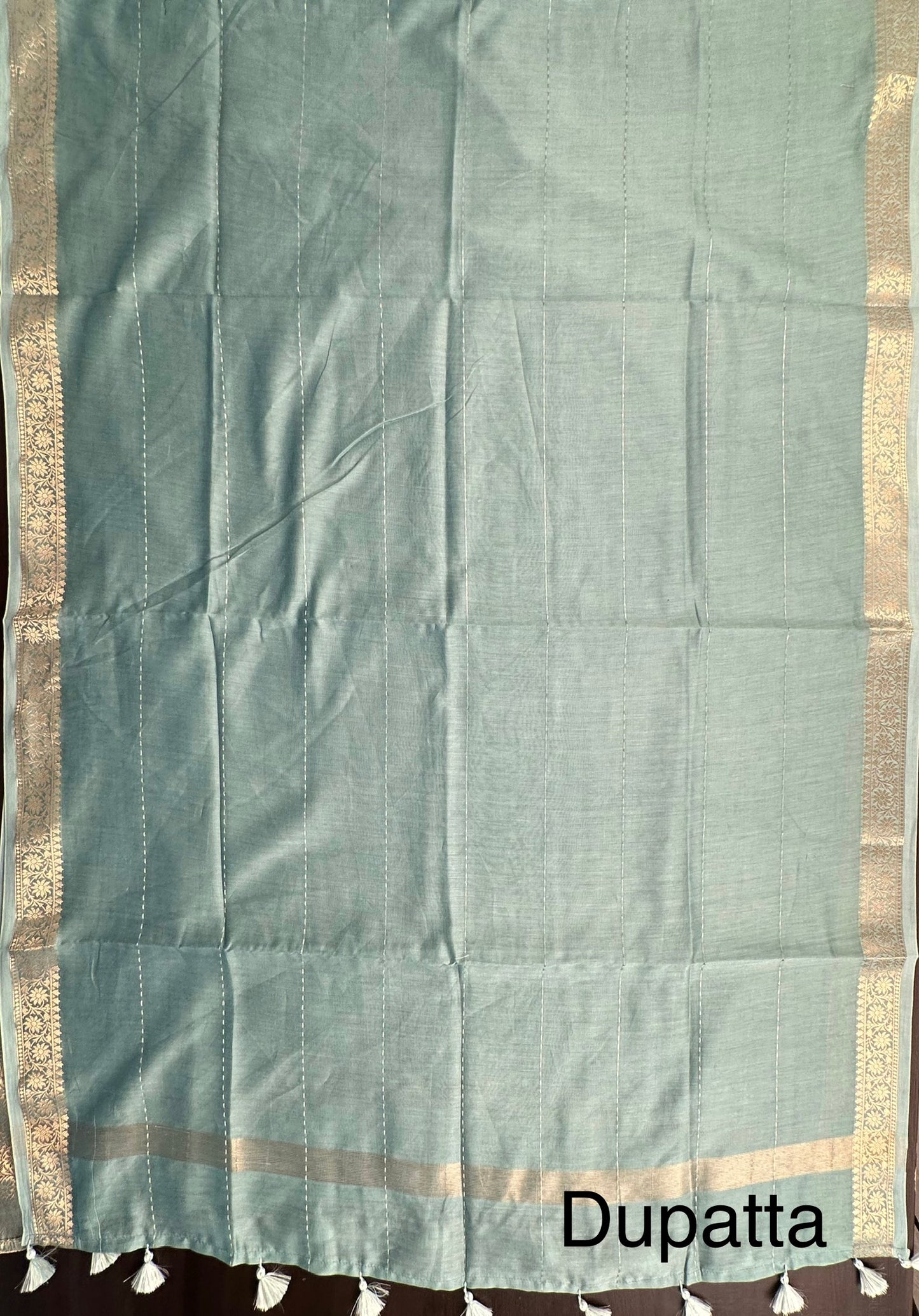 Sea Green Handloom Chanderi Suit