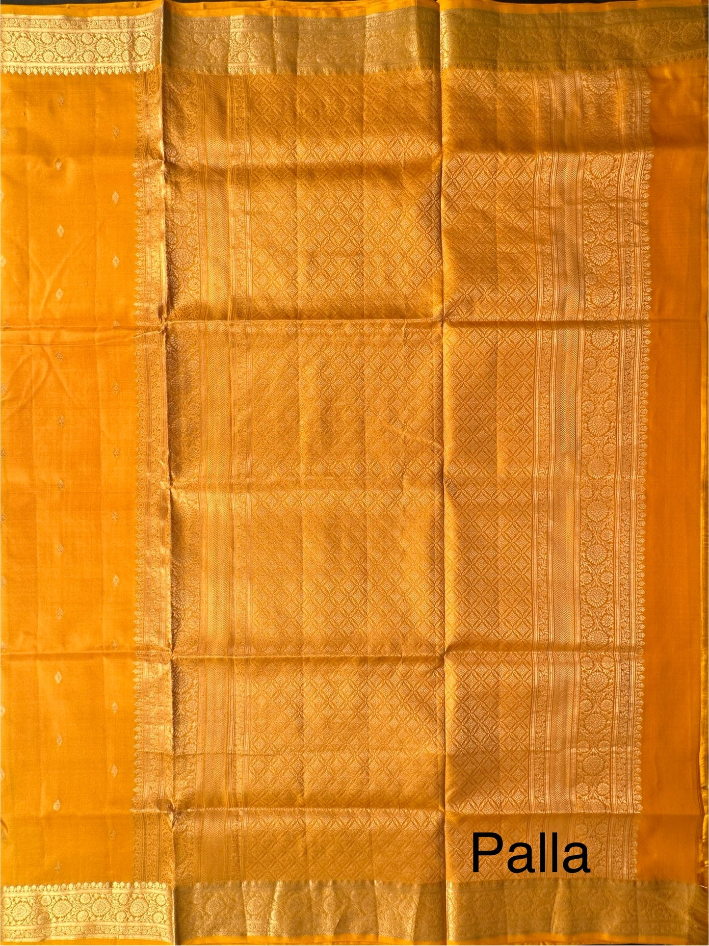 Yellow Handloom  Pure Silk Saree