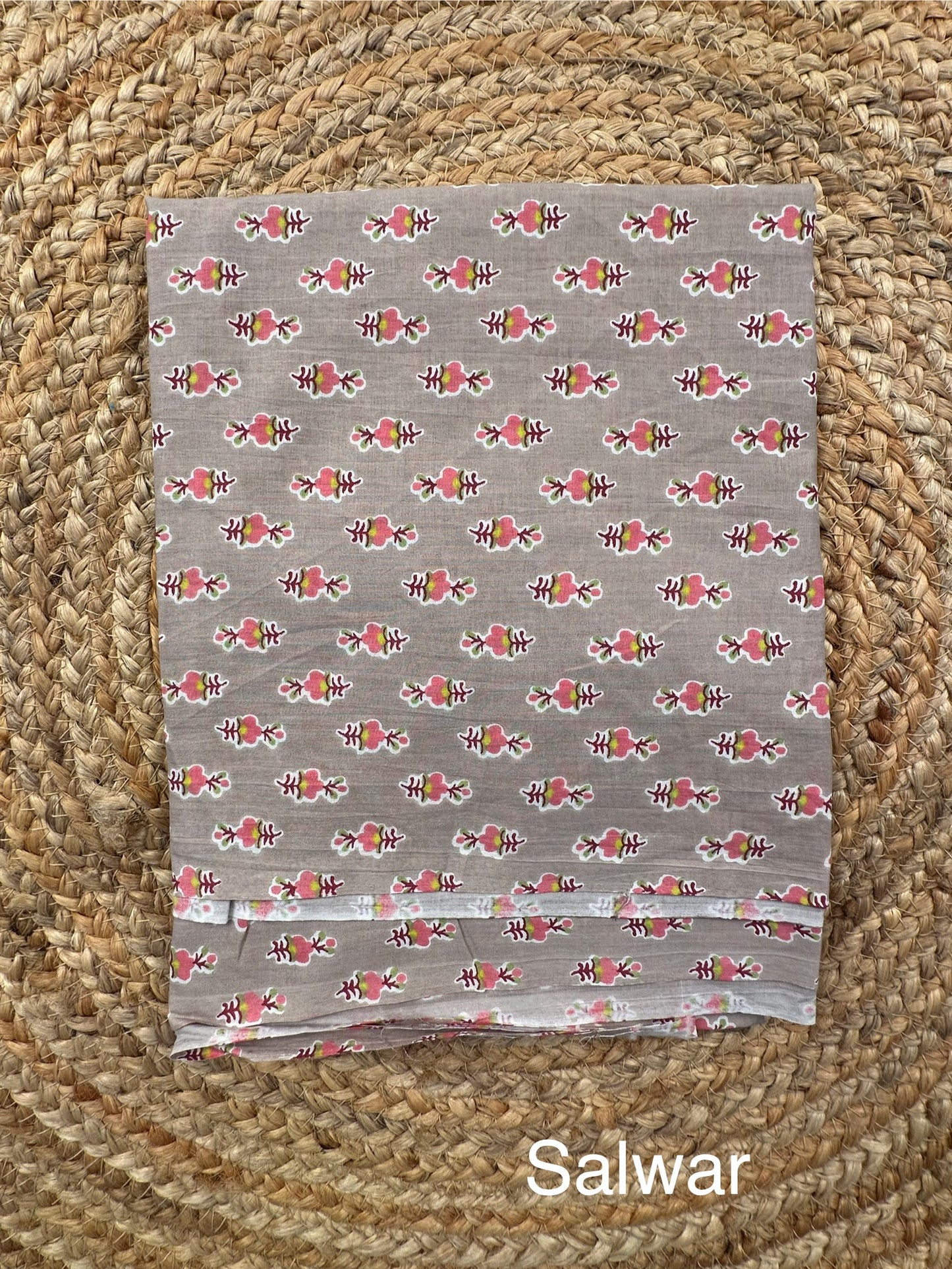 Light Gray Jaipuri Necktie Cotton 3-Piece Suit