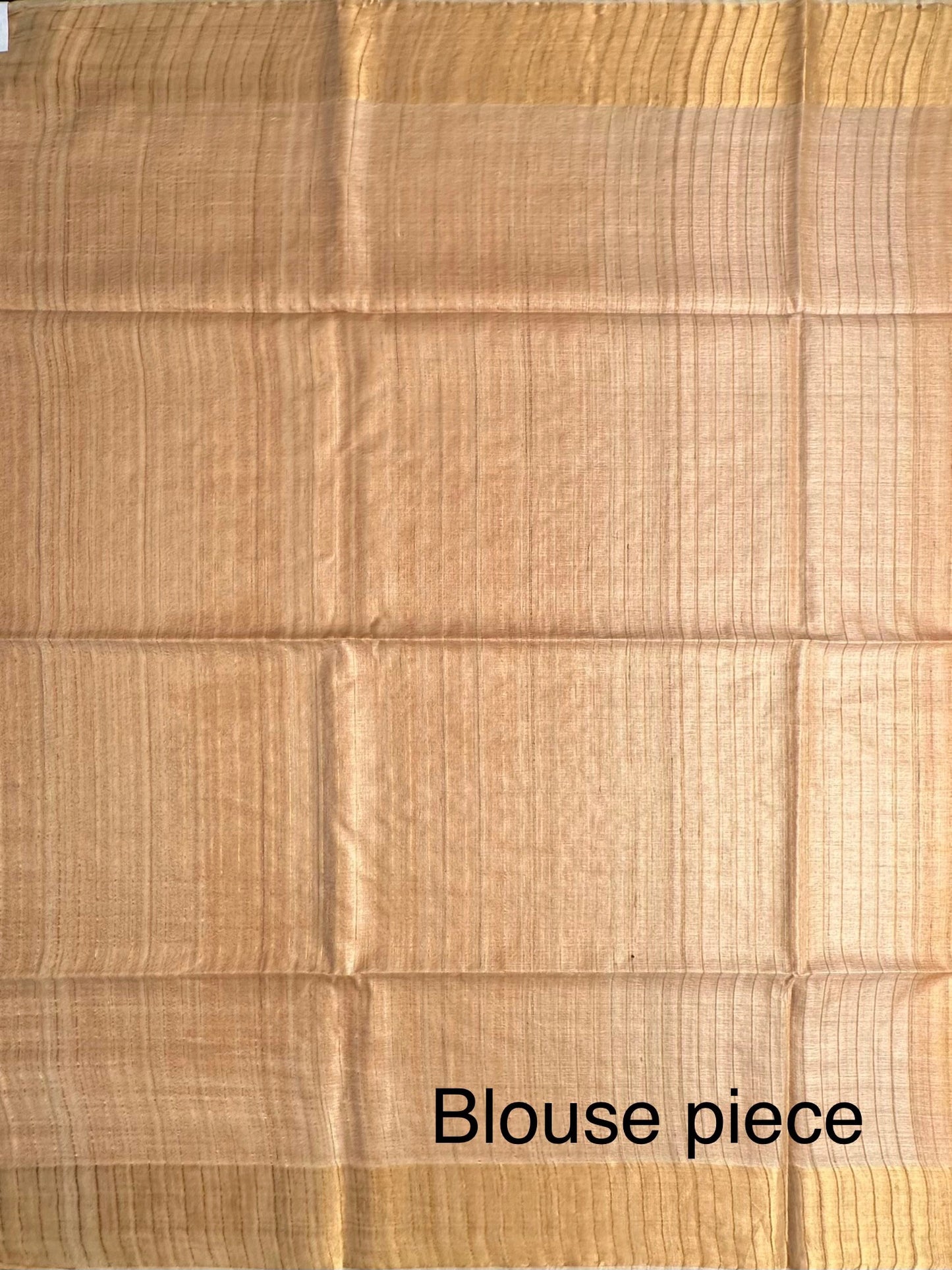 Mustard Handloom Tussar Silk Saree