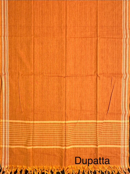 Mustard South Cotton Suit