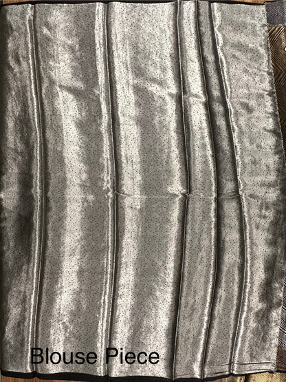 Black Pure Tissue Silk Saree