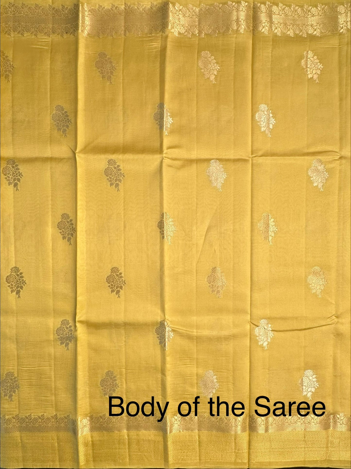 Yellow Vishakha Pure Silk Saree