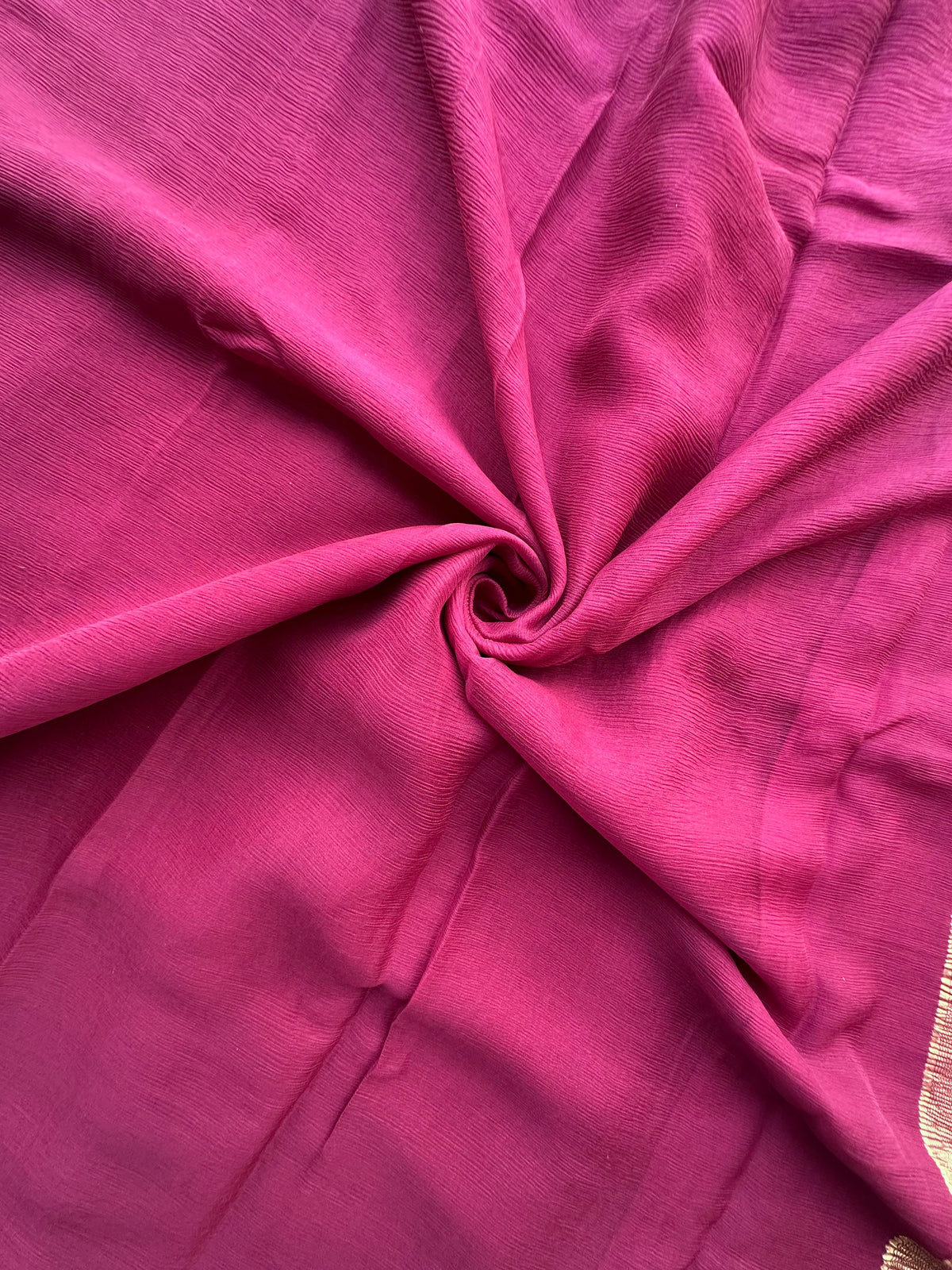 Wine Pure Chiffon Saree