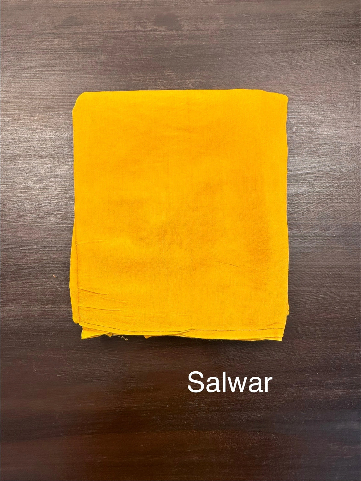 Mustard Artificial Crepe Unstitched 3-Piece Suit