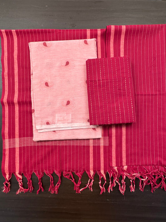 Peach South Cotton Suit