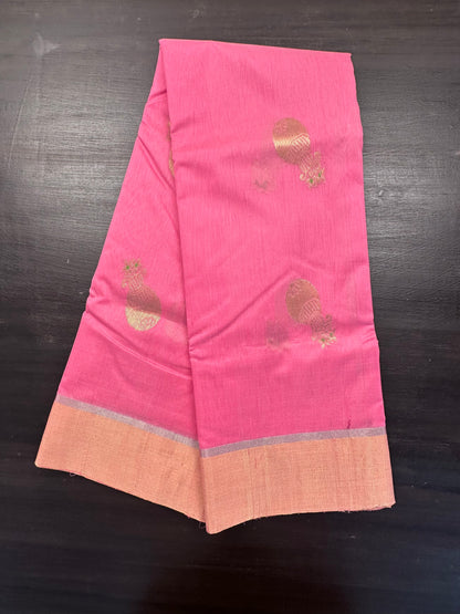 Pink Chanderi Saree