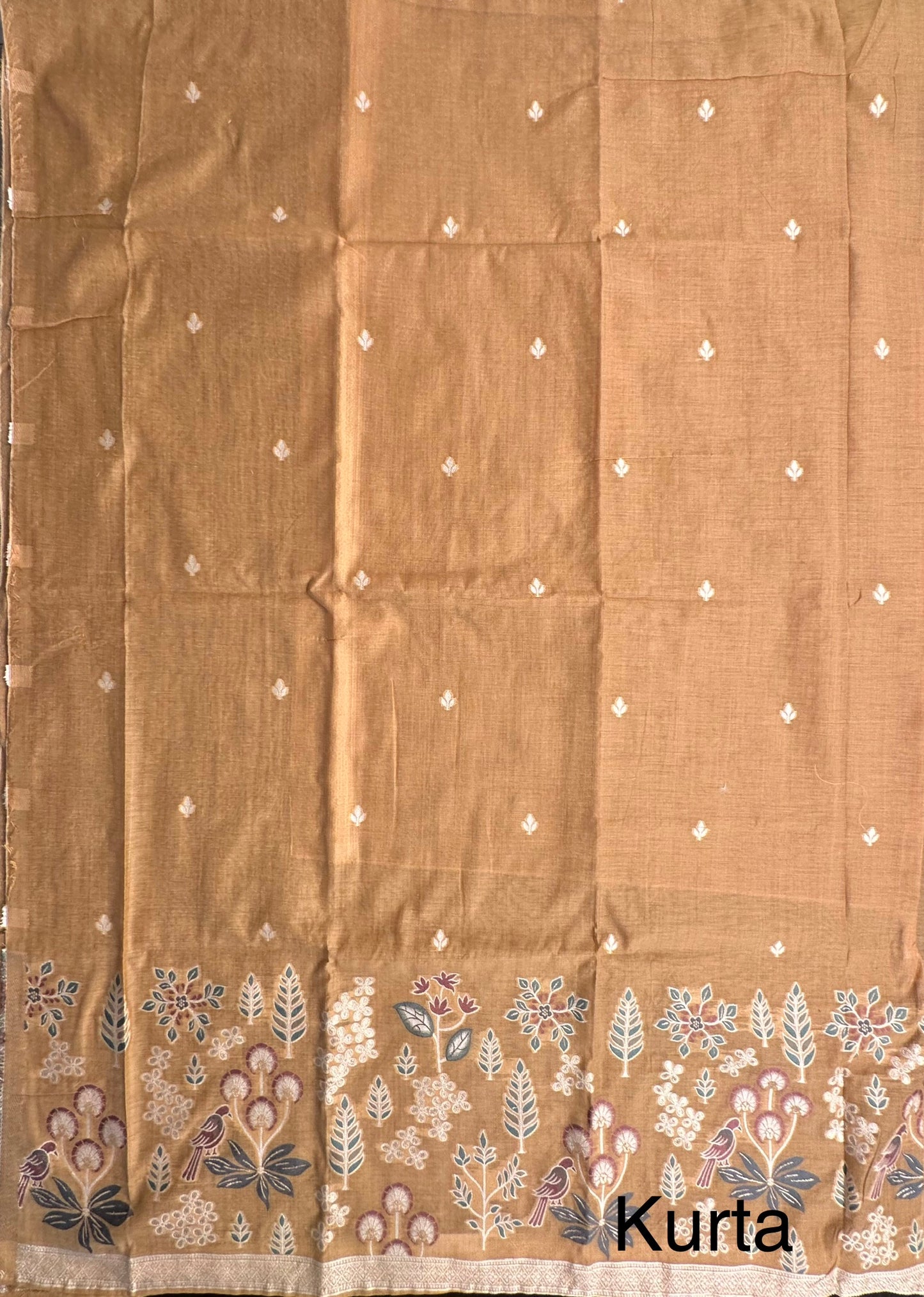 Mustard Fancy Cotton 3-Piece Suit