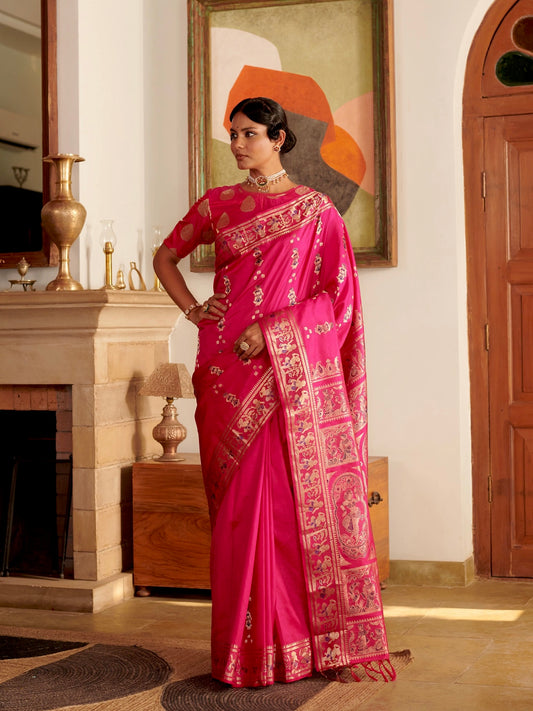 Rani Baluchari Silk Saree