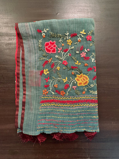 Cotton Saree with Embroidery