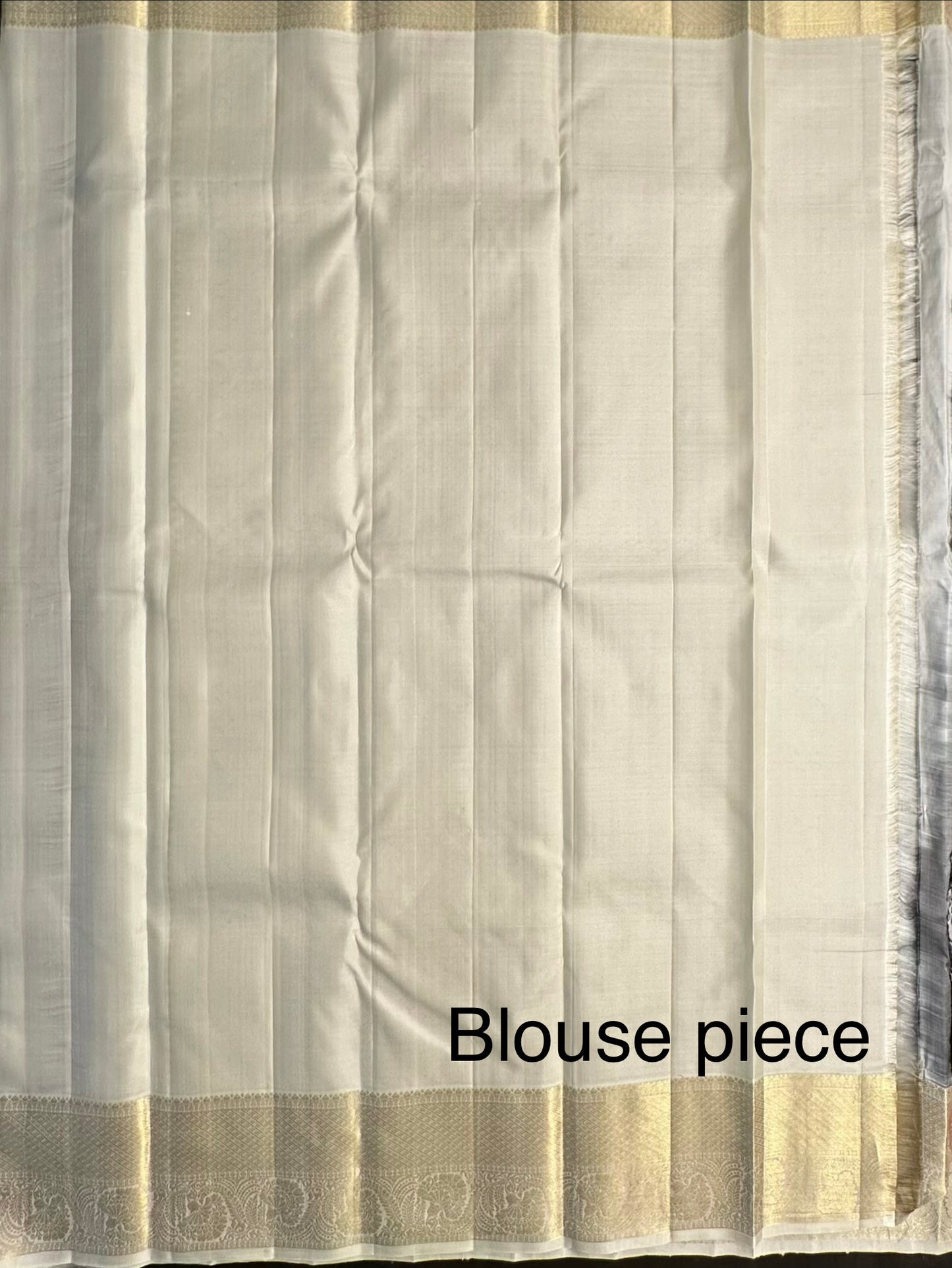 Wine-Cream Handloom Kanjivaram Pure Silk Saree