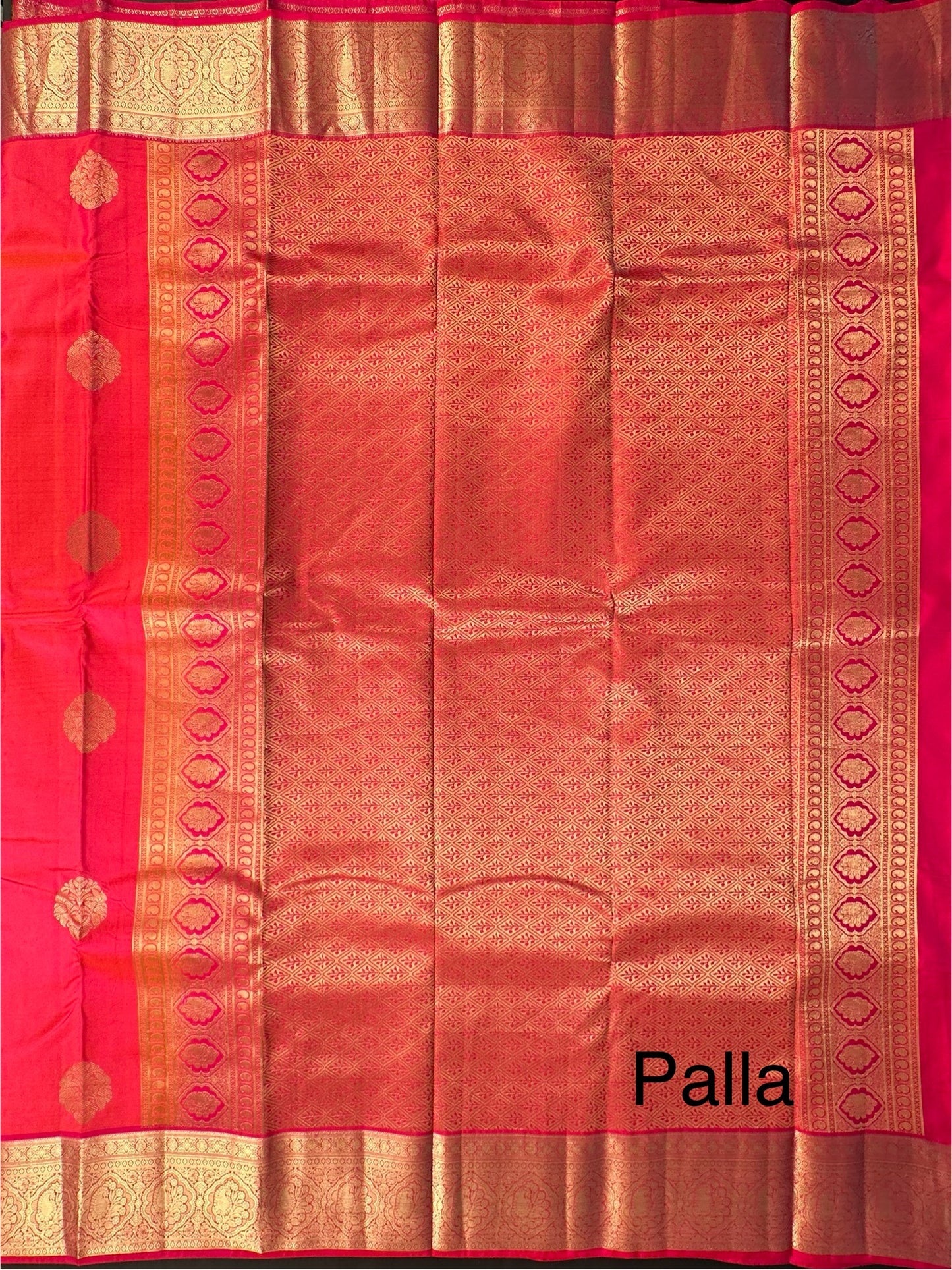 Rani  Pondicherry Handloom Pure Silk Saree
