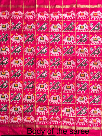 Rani Patola Pure Silk Saree