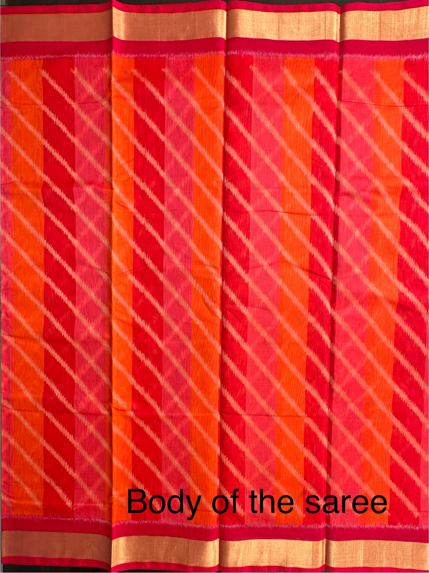 Multi Colour Ikkat Kosa Cotton Silk Saree