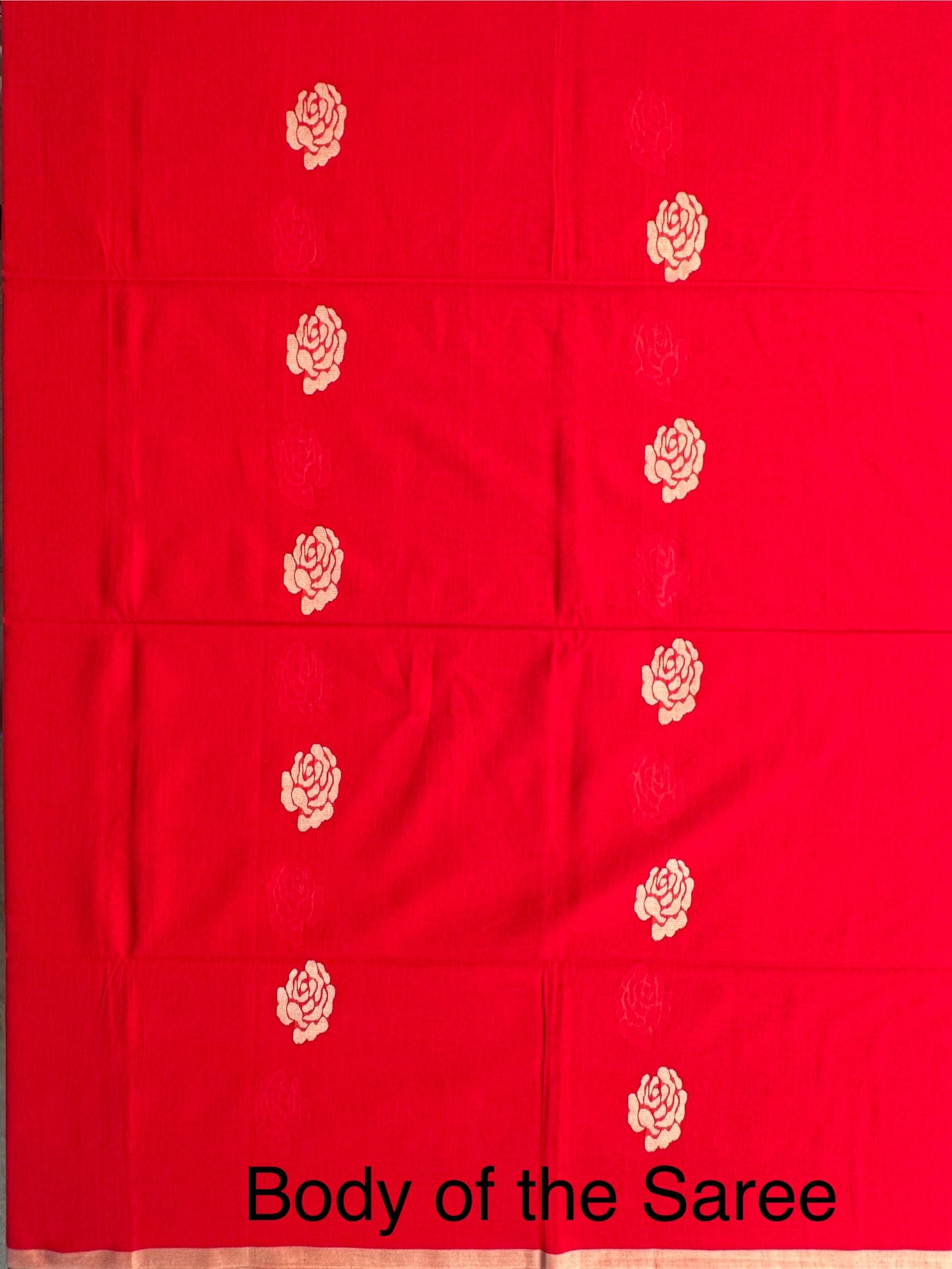 Red Bengal Pure Cotton Saree