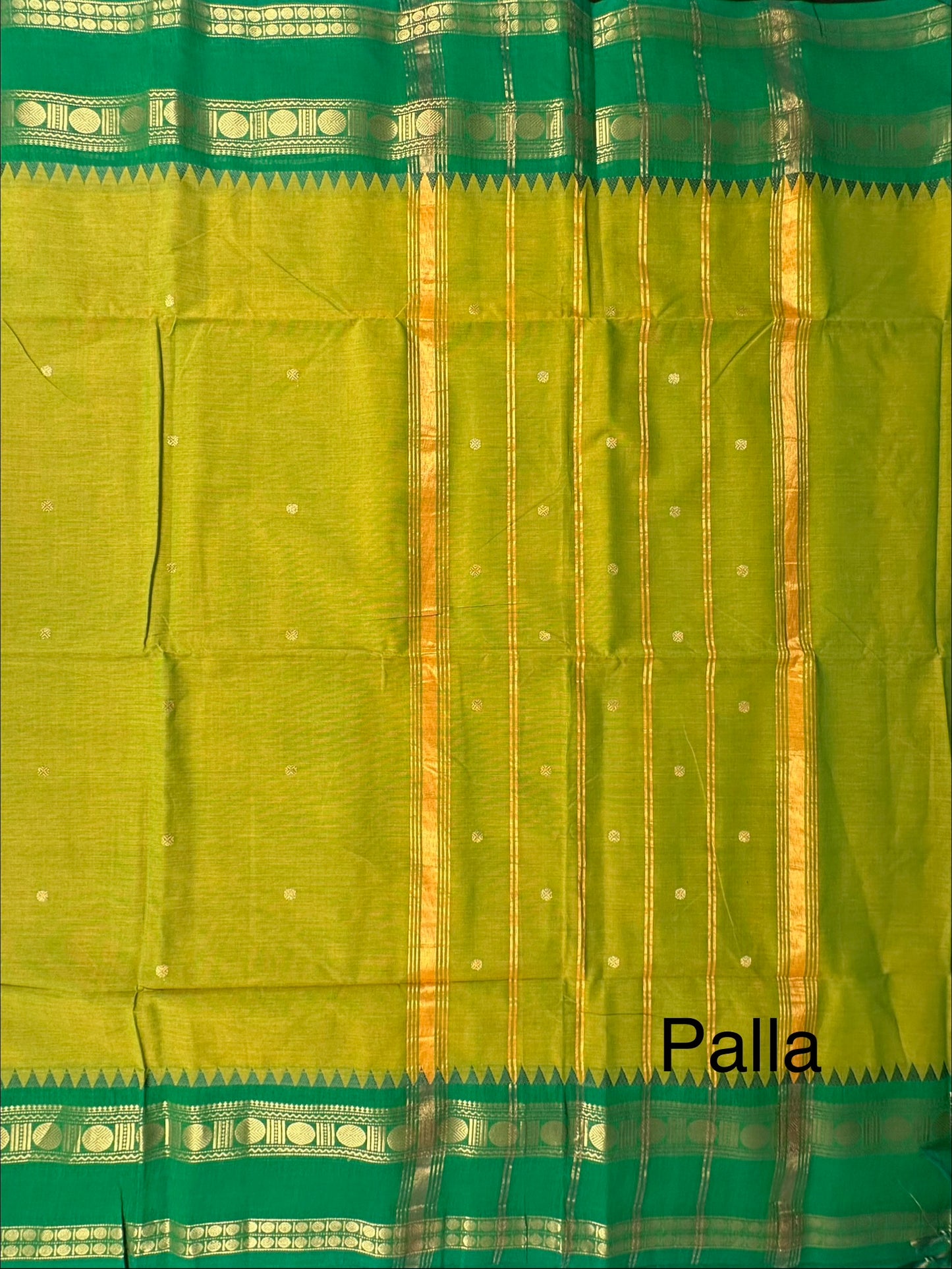 Green Narayanpet Cotton Saree