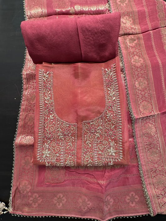 Pink Blended Tissue Suit