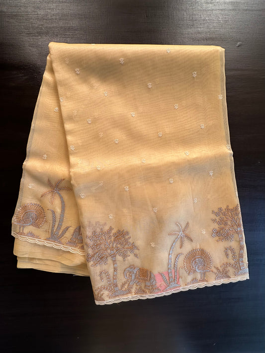 Blended Tissue  Saree