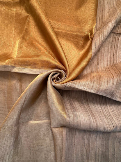 Swarnima Chandrahaas 2.0 Golden-Silver Tissue Saree