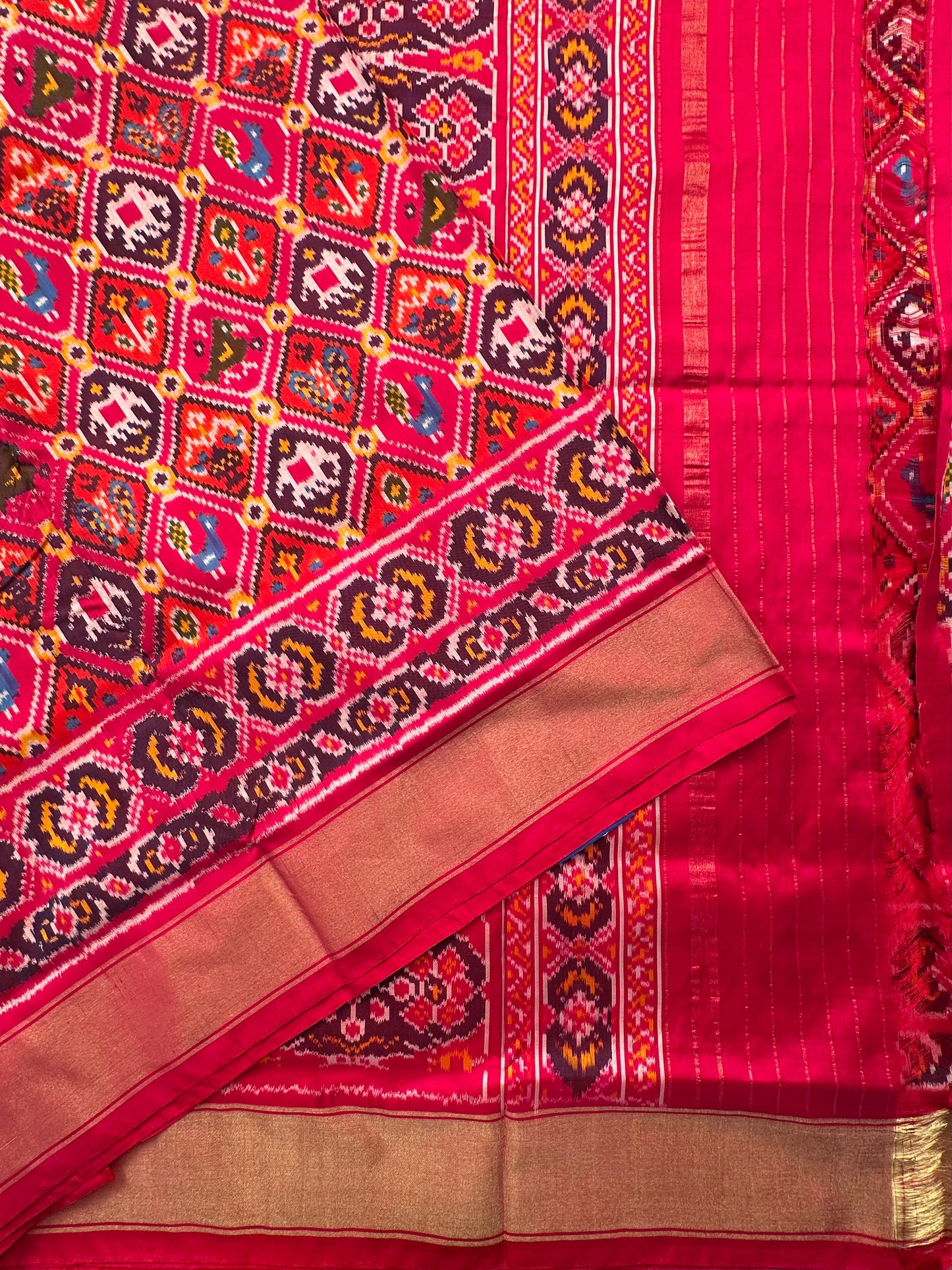 Rani Patola Handloom Silk Saree