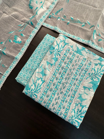 Jaipuri Cotton 3 -Piece Suit