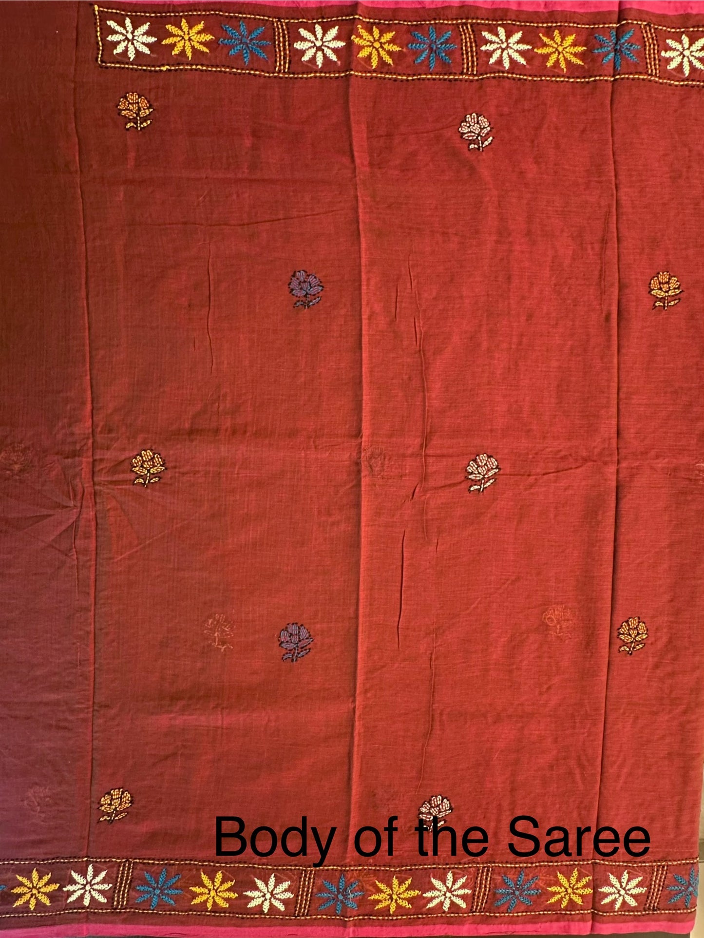 Kaantha Embroidery Cotton Saree