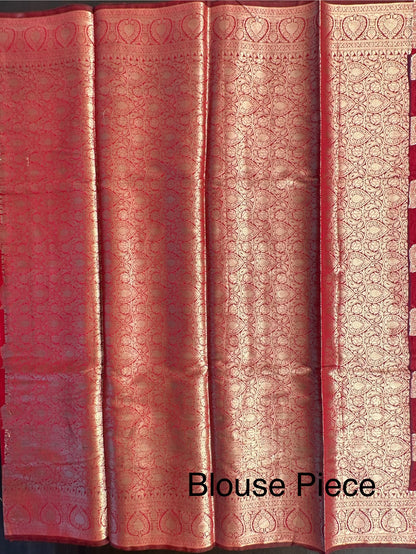 Maroon Chanderi Cotton Saree