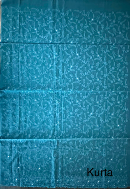 Rama Green Chanderi Suit