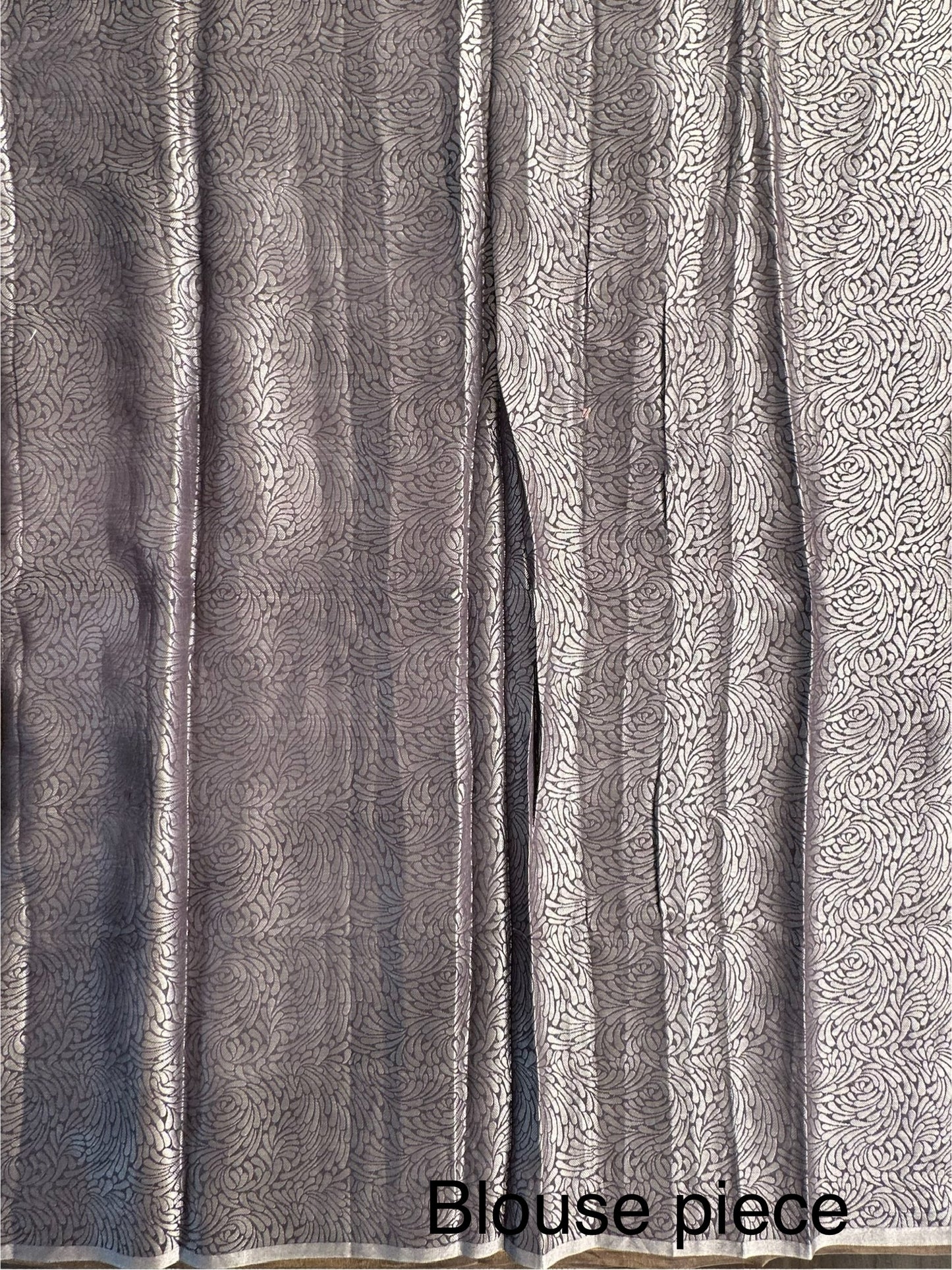 Grey Banarasi Pure Tissue Saree