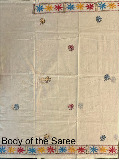 Kaantha Embroidery Cotton Saree
