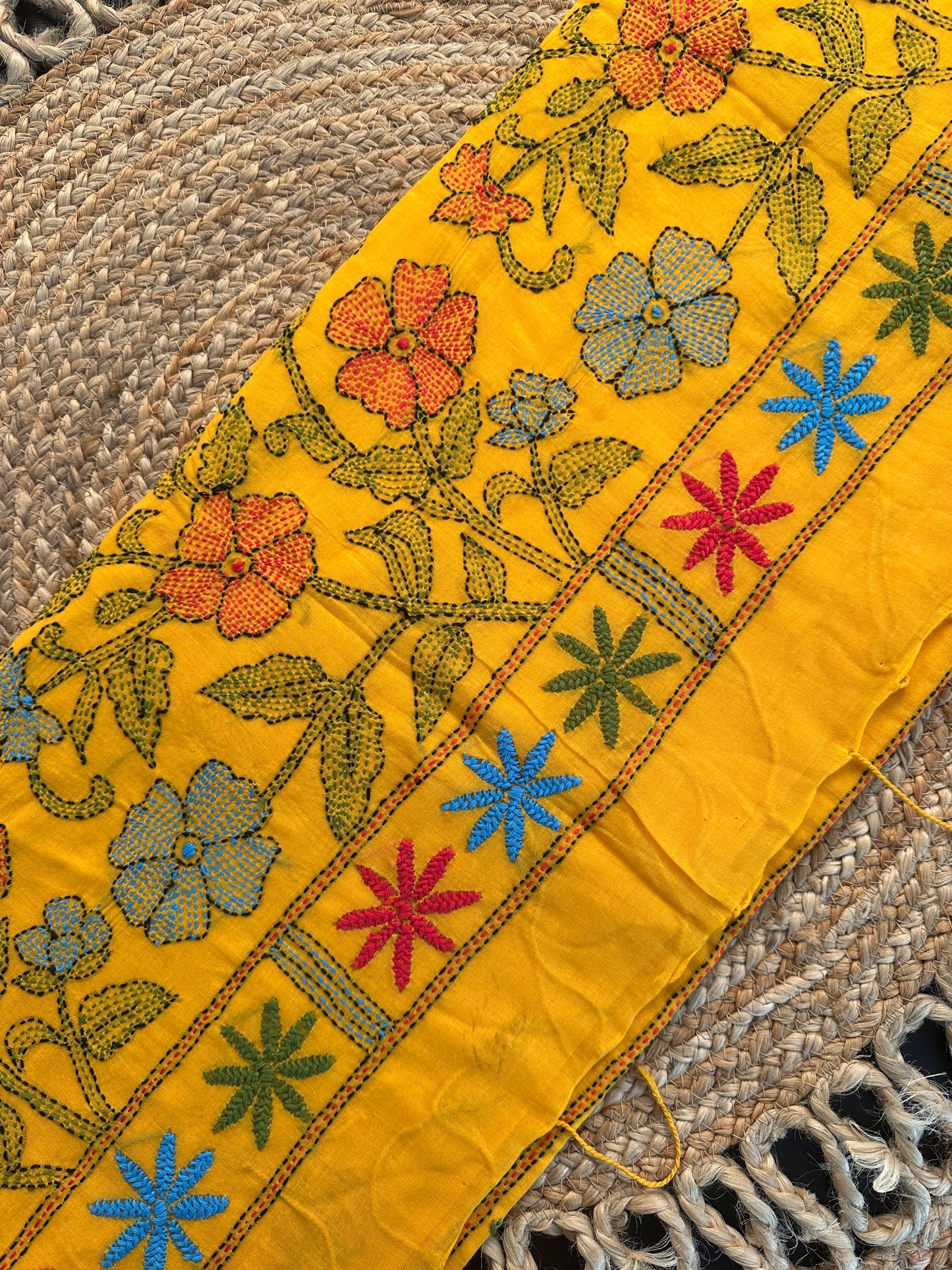 Kaantha Embroidery Cotton Saree