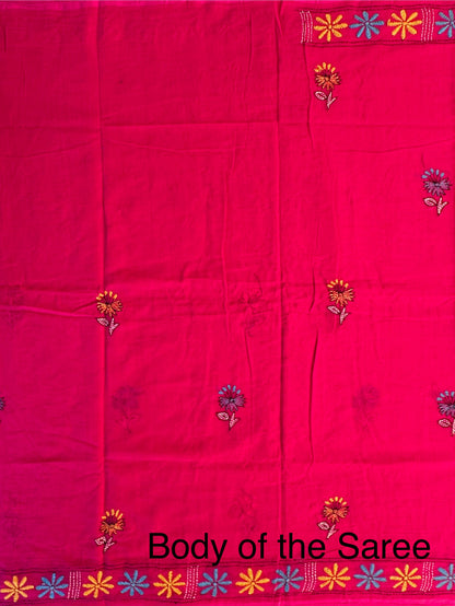 Kaantha Embroidery Cotton Saree