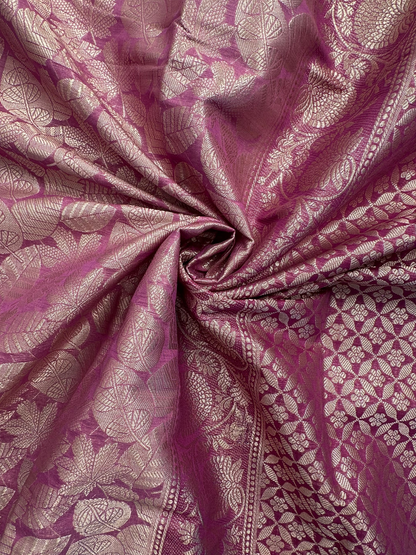 Magenta Vartika Tissue Saree