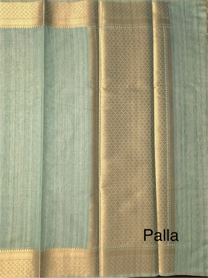 Green Ananya Tissue Saree